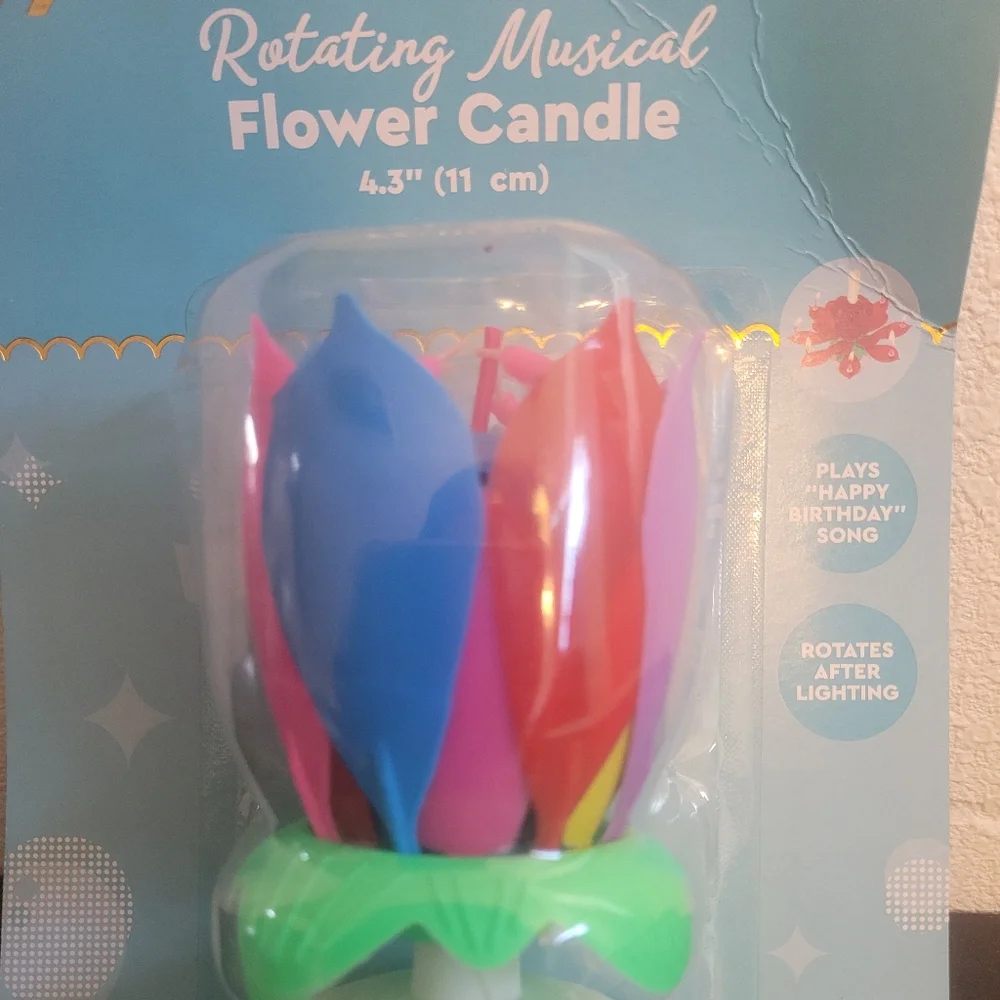 Rotating Bday Candle.
